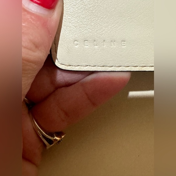 Celine Macadam Embossed Leather and Tan Canvas Long Wallet w/box & dustbag - Picture 12 of 16